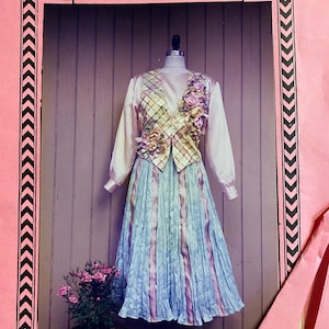 Misses Rok en Verfraaid Vest Patroon - Romantische Linten Duet - Marinda Designs for You #107 - M Stewart - 1995 - Maten 6 tot 20 - Uncut