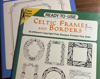 Frames and Borders -  Designs Patterns & Motifs for Designers, Artists, Embroidery / Craftsmen, Painting - Dover 1998