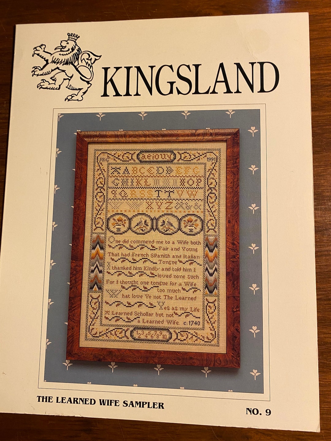 The Learned Wife Sampler Cross Stitch Wallhanging Designs Kingsland