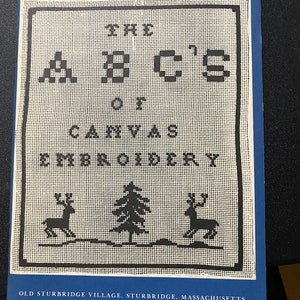キャンバス刺繍のABC - ステッチとデザインのニードルポイントガイド - ミュリエル・L・ベイカー - 1975 テクニック / パターン / 説明