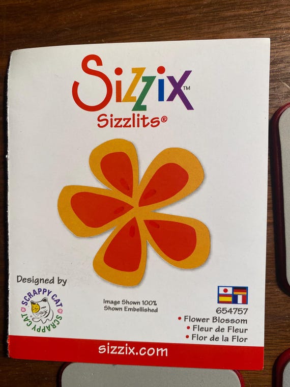 Flowers Pick Flower Leaf Sizzix Sizzlits - for Roller Machine