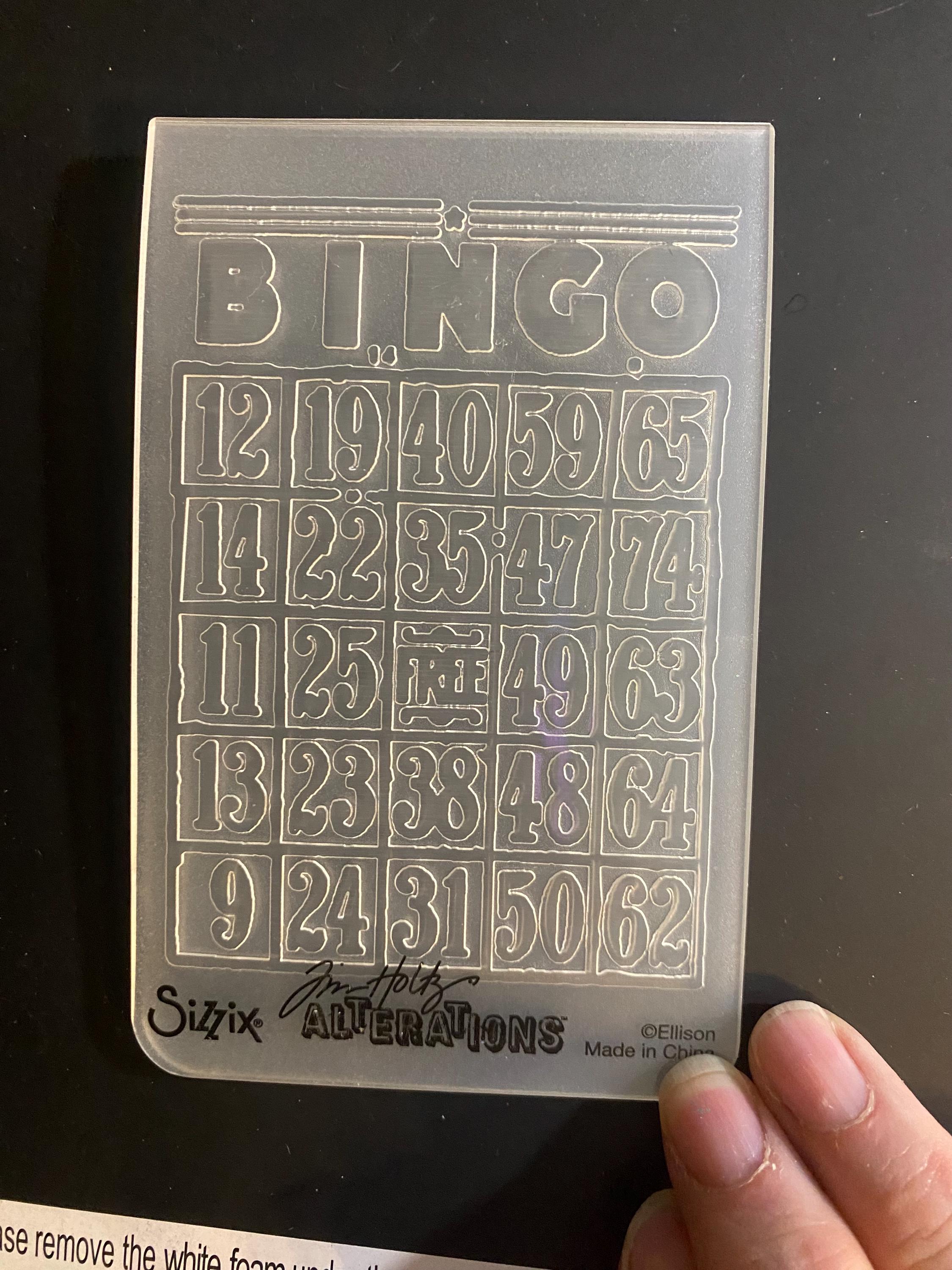 Sizzix Tim Holtz Alterations Pick: Bingo Card, Admit One Ticket or