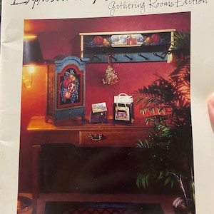 Expressions of Home Gathering Rooms Edition Tole Decorative Painting - Riegel / Joselyn - 1995 - Folk Art Technique - Patterns Instruction