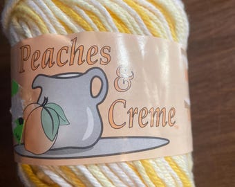 Peaches & Creme Ombre Daisy - Crochet and Knitting Cotton Yarn - 2 oz  New 100% Cotton -  knitting, crocheting - Amigurumi