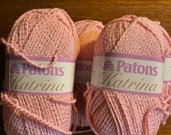 Patons Katrina Pink Dusk Filato per Maglieria e Uncinetto - 3,5 oz / 163 Yards - Nuovo - Utilizzare per Amigurumi, Articoli per Bambini ecc. - Prodotto in Spagna