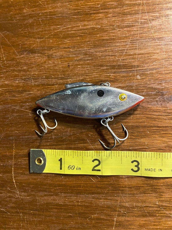 Vintage Fishing Lure Silver Chrome W/ Black Back - Minnow - Nice Condition  - Fishing Gear -might Be Rapal a Rattlin N Rap 3" - Etsy
