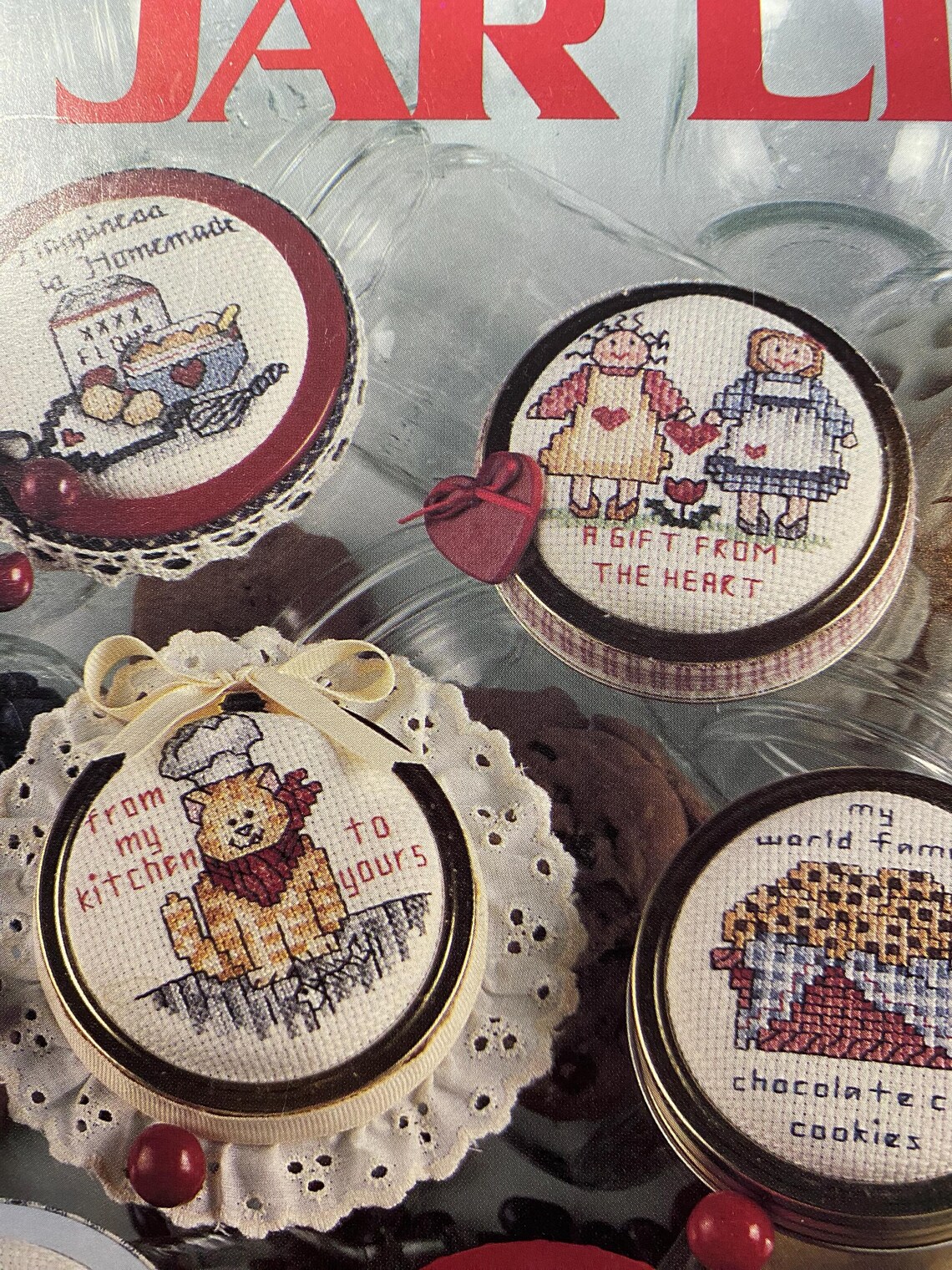 Jar Lids Just A Little Something - Cross Stitch Chart - Debra Meyer ...