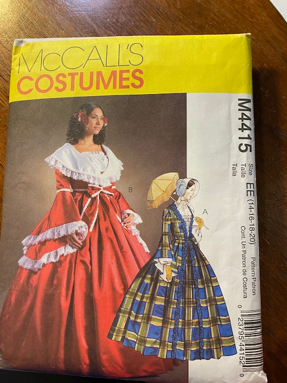 Colonial Dress Adult Costume Mccall s 4415 Pattern Adult Size 14 to 20 Fancy Ball Dress Early American 2004 Etsy UK