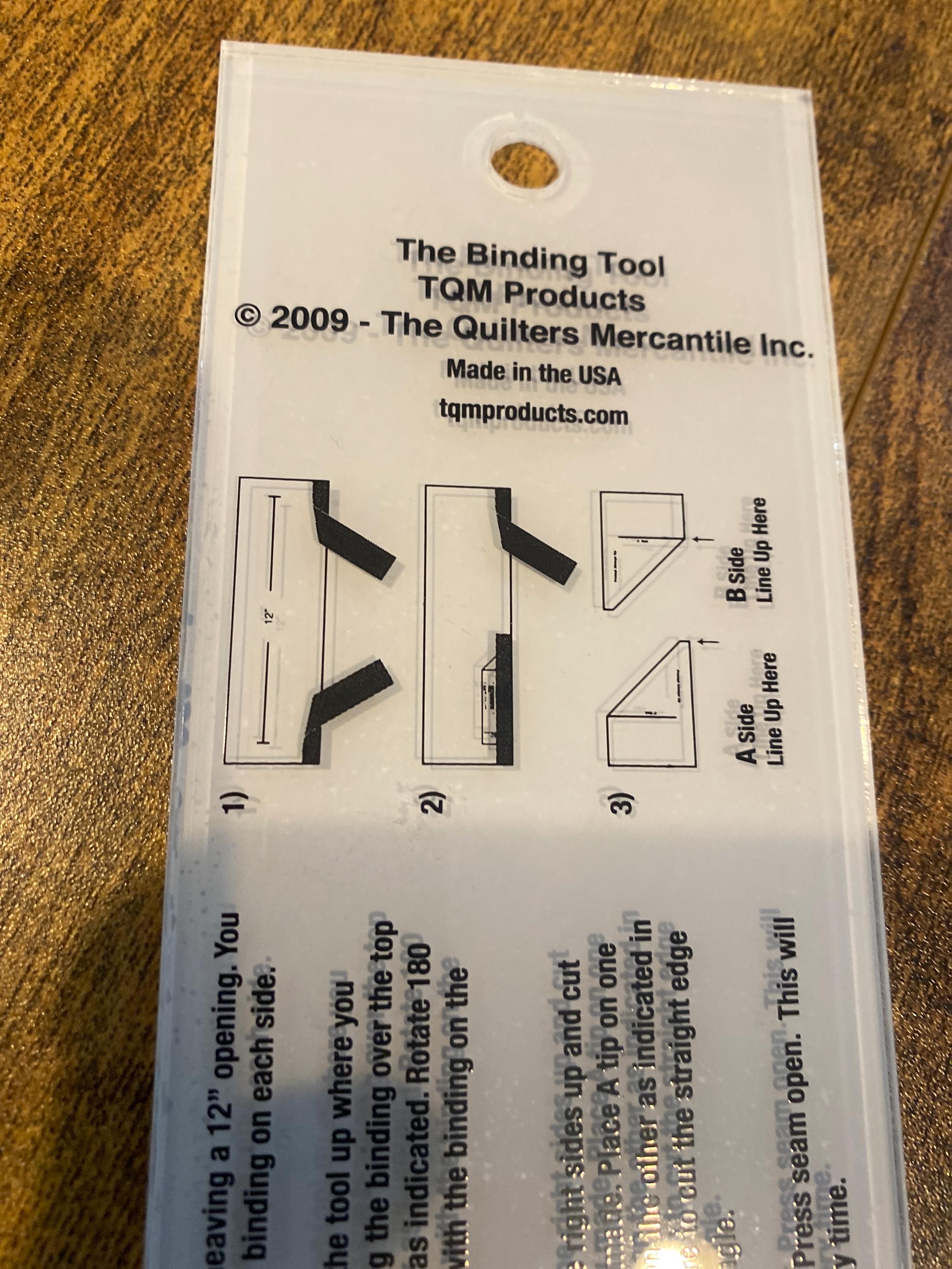 Binding Wire Ruler The Binding Tool - Quilting Ruler - TQM Products - 2009 - Cutting ...