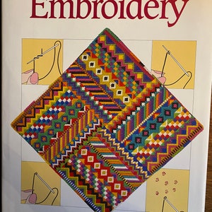 Introduction to Embroidery -  Anna Griffiths - 1989 - Stitches and Designs for Cross Stitch counted Thread, Free Design, Canvas Stitch Work
