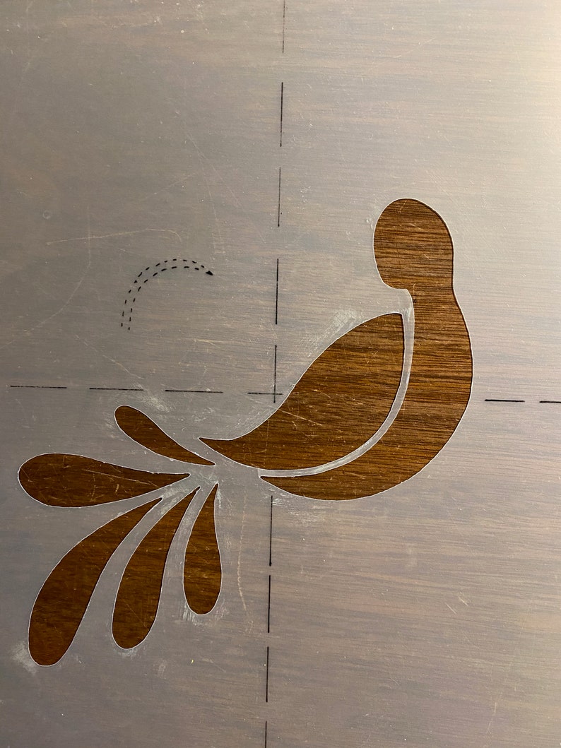 Pre cut reusable Designs Country Squares and Blank Stencil Sheets Bird Pineapple Stenciling Bundle