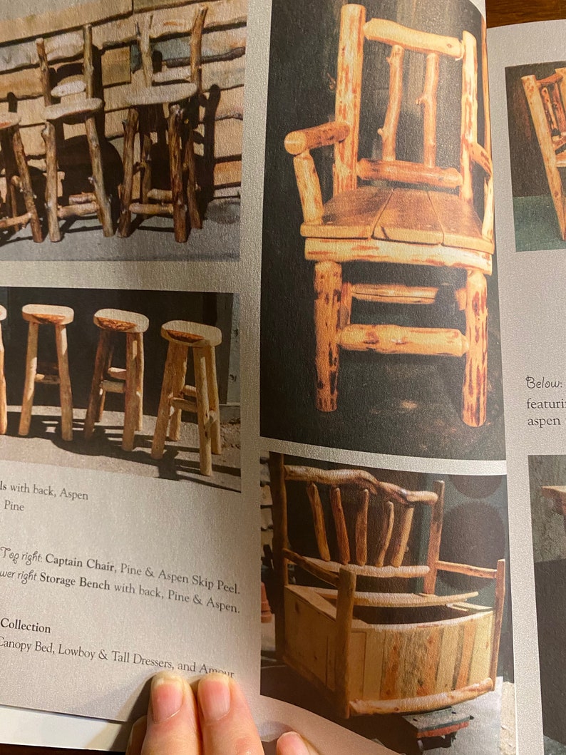 Build Your Own Log Furniture 10 Projects You Can Build L Etsy