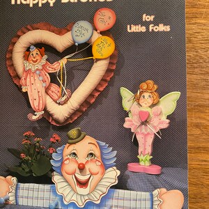 Happy Strokes for Little Folks - Técnicas de pintura / Patrones para piezas decorativas - Rhonda Williams - Tole / Folk Art on Wood - 1987