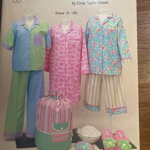 Fiesta de pijamas - Patrones de costura - Cindy Taylor Oates - Instrucciones - Técnicas - Guía 2004 - Ropa de estar/noche