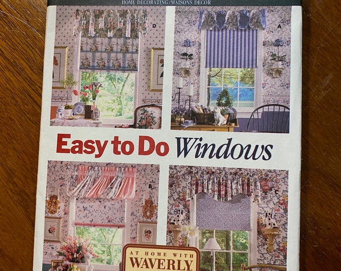 Home Fabric Window Shades PATTERN Window Treatments Etsy