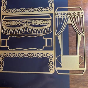 Shutter Card Drapery with Tassels Dies - Metal Dies Papier Basteln, Druckherstellung, Kartenherstellung - Anna Griffin -