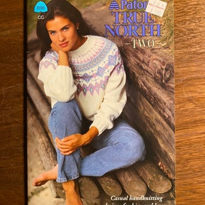 Patons Beehive True North Two Knit 6 Swetry dla mężczyzn i kobiet / pań / kobiet - Instrukcja wzoru Książka nr 696 - 1993
