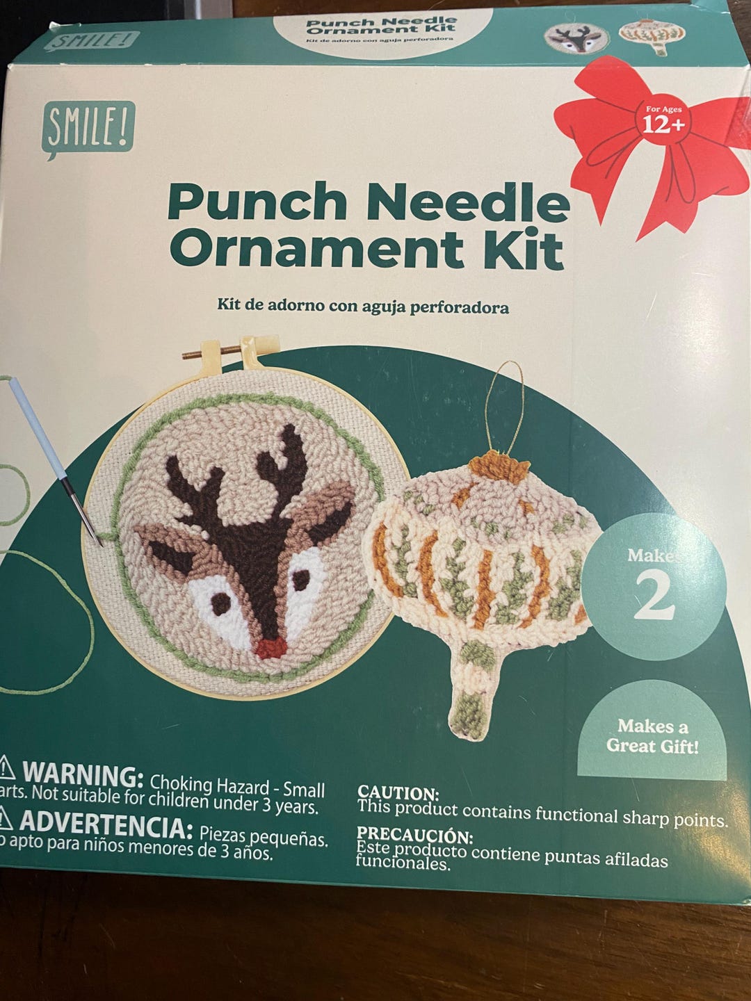PUNCH NEEDLE PINK SMILE main image 1