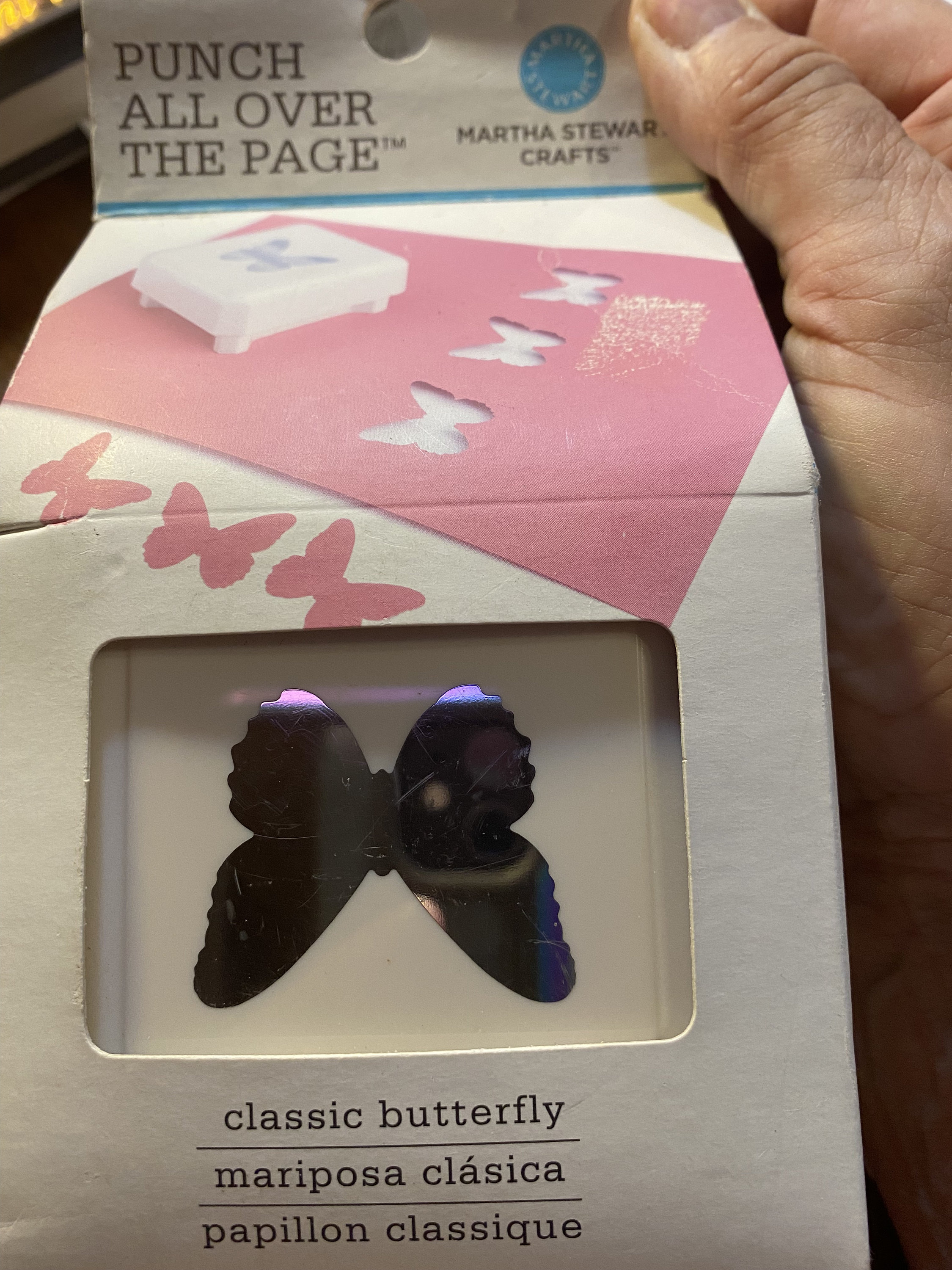 Martha Stewart Butterfly Shapes Page / Paper Edge Punch Square Frame 1.5\, image size:2250x3000