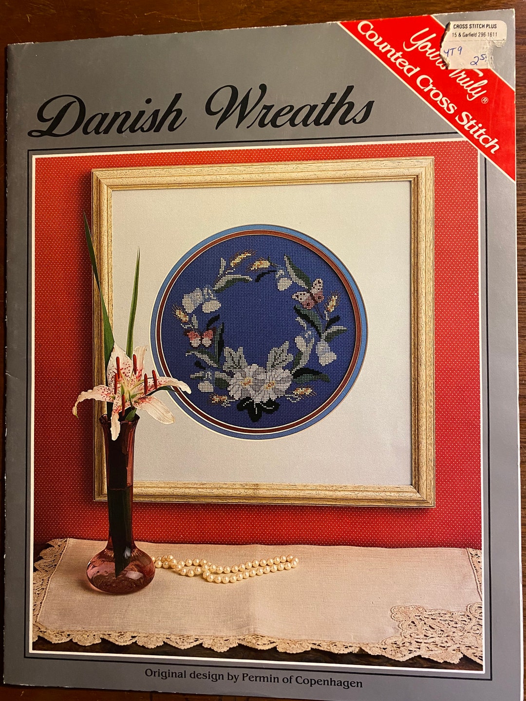 Danish Wreaths to Cross Stitch X Stitch Permin of Copenhagen Danish Art