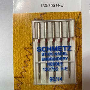 Embroidery Machine Needles - Schmetz - 130/705 - Sewing Notion -  Supply (NEW) - Machine Embroidery
