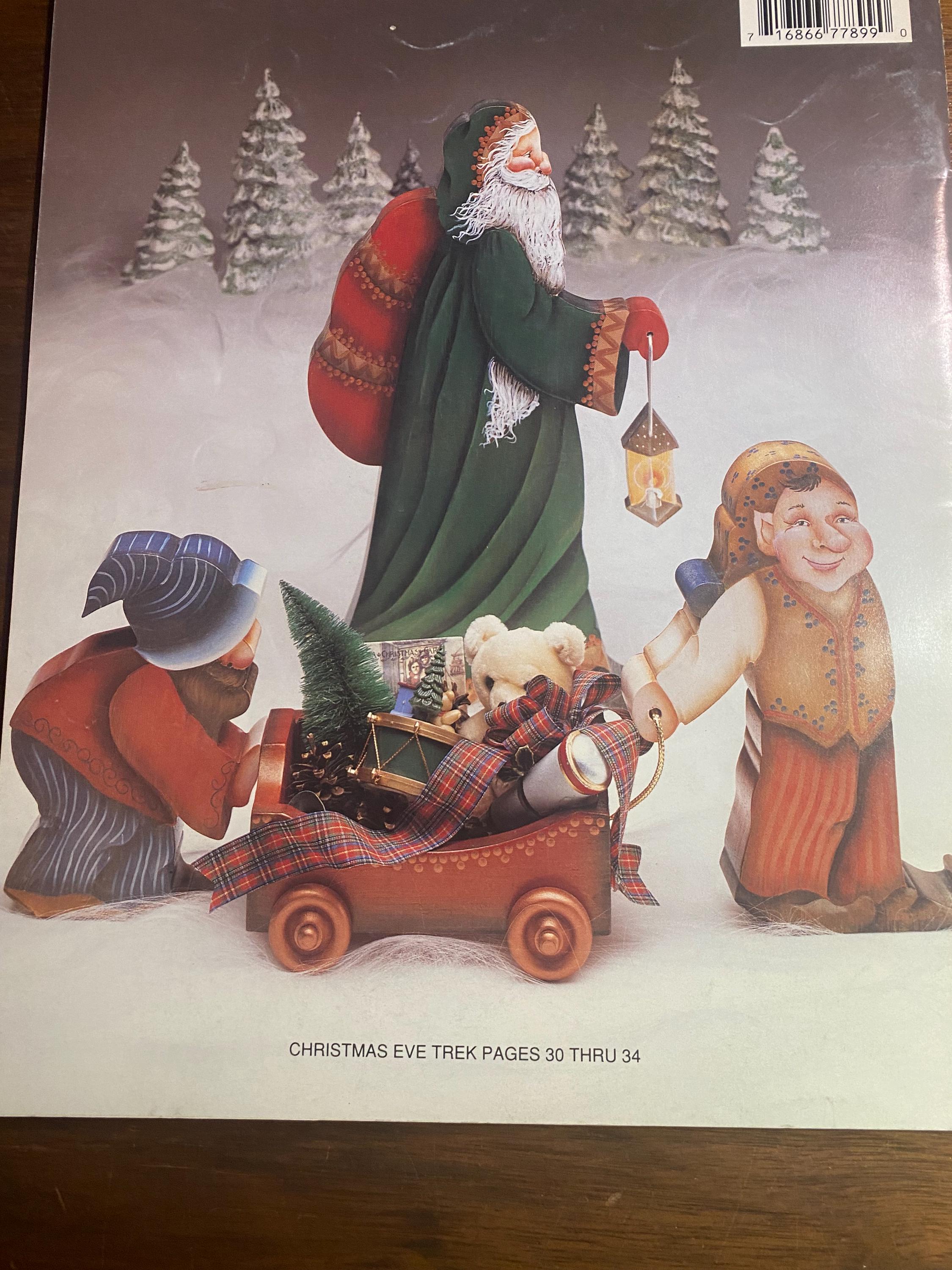 サンタの表情 - クリスマス - ジャネット・リーゲル - 絵画技法 - 1991
