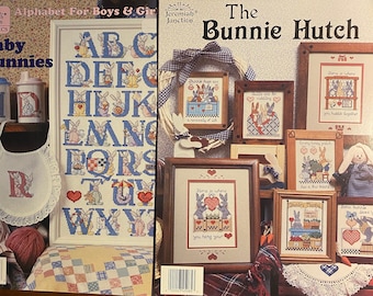 Bunnies Choose Alphabet or Hutch II - Jeremiah Junction  - Counted Thread Cross Stitch Chart Various projects - Decorate items - 1992/94