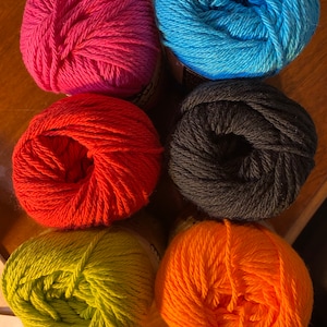 Lily Sugar&#39;n Cream Crochet and Knitting Cotton  Yarn - 2.5 oz  - New - 100% Cotton -  For knitting, crocheting and Candlewicking - Amigurumi