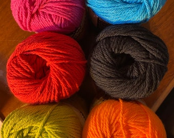 Hilo de algodón para crochet y tejido Lily Sugar'n Cream - 2.5 oz - Nuevo - 100 % algodón - Para tejer, hacer crochet y amigurumi
