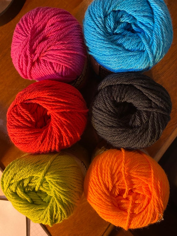 Lily Sugar'n Cream Crochet and Knitting Cotton Yarn 2.5 Oz New 100% Cotton  for Knitting, Crocheting and Candlewicking Amigurumi 