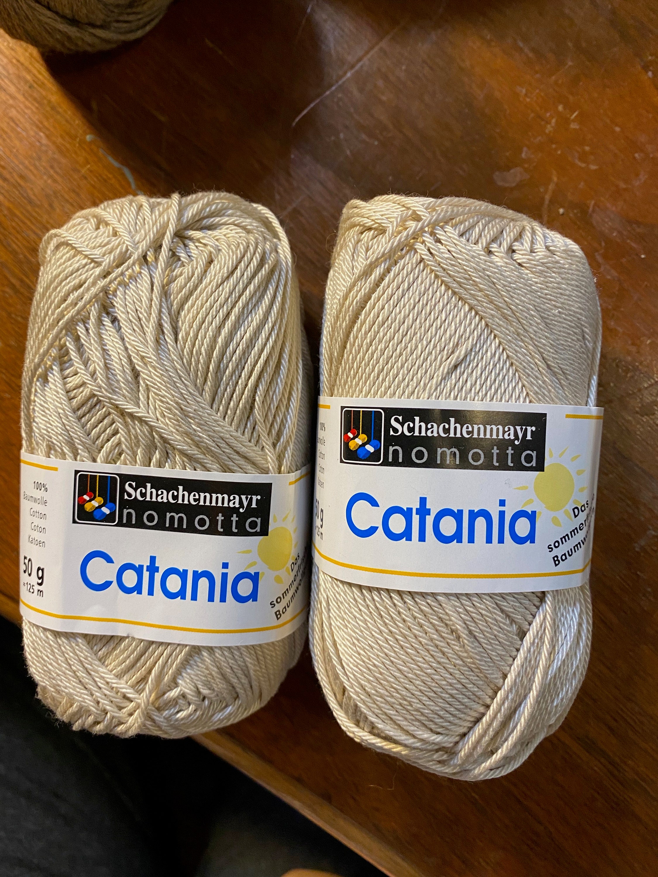 Catania Schachenmayr Nomotta Yarn 100% Cotton Knit and Crochet