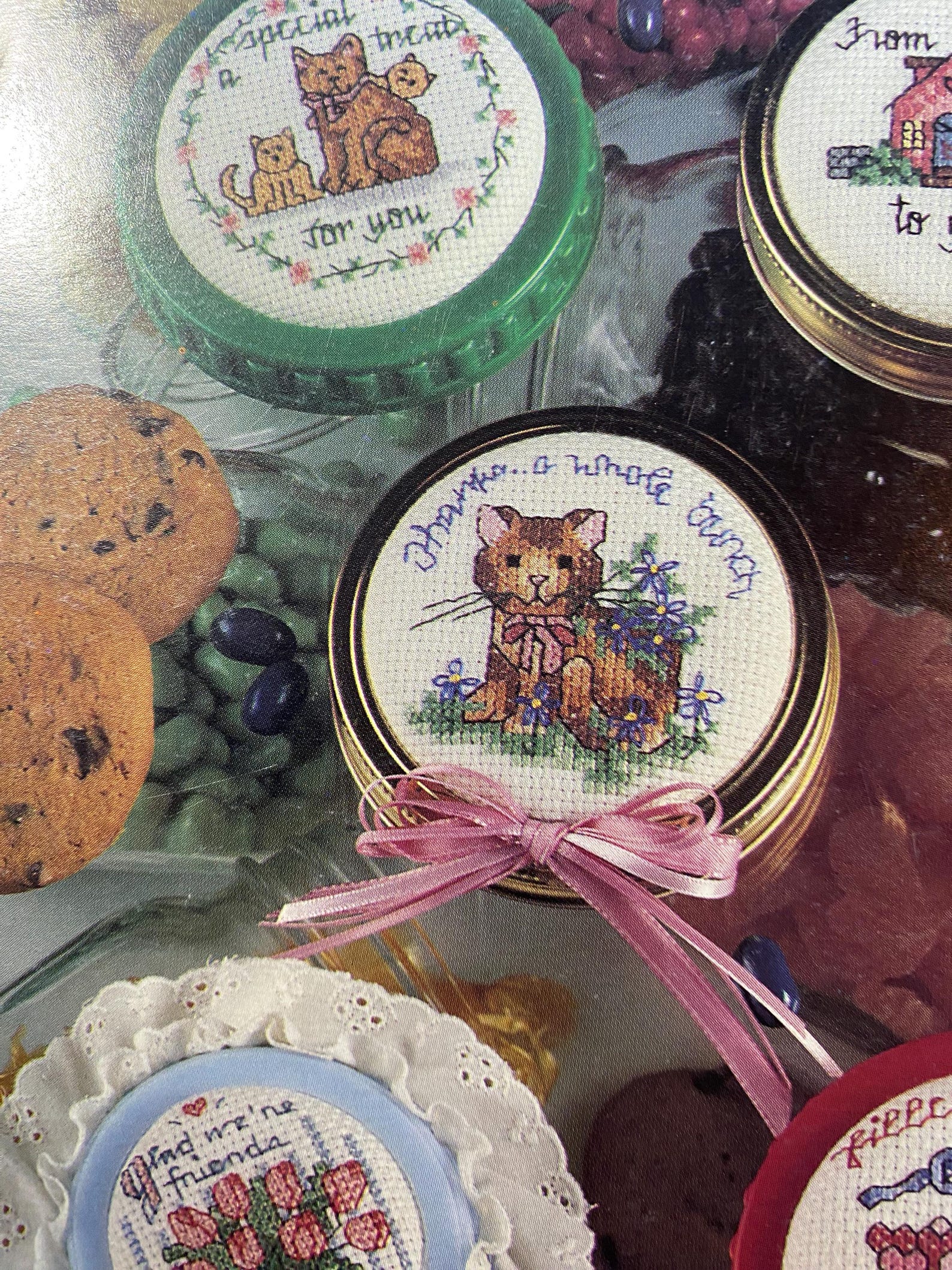 Jar Lids Just A Little Something - Cross Stitch Chart - Debra Meyer ...