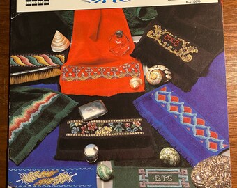 Gloriosas toallas con la punta de los dedos - Border Designs, True Color International - Gary Hanner - 1992 - Gráfico de punto de cruz (patrón) bordado-