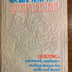 McCall's How To Quilt IT - Revista - Patrones, Técnicas de piezas - Almohadas Edredones para colgar en la pared - 1973 - Rosemary McMurtry