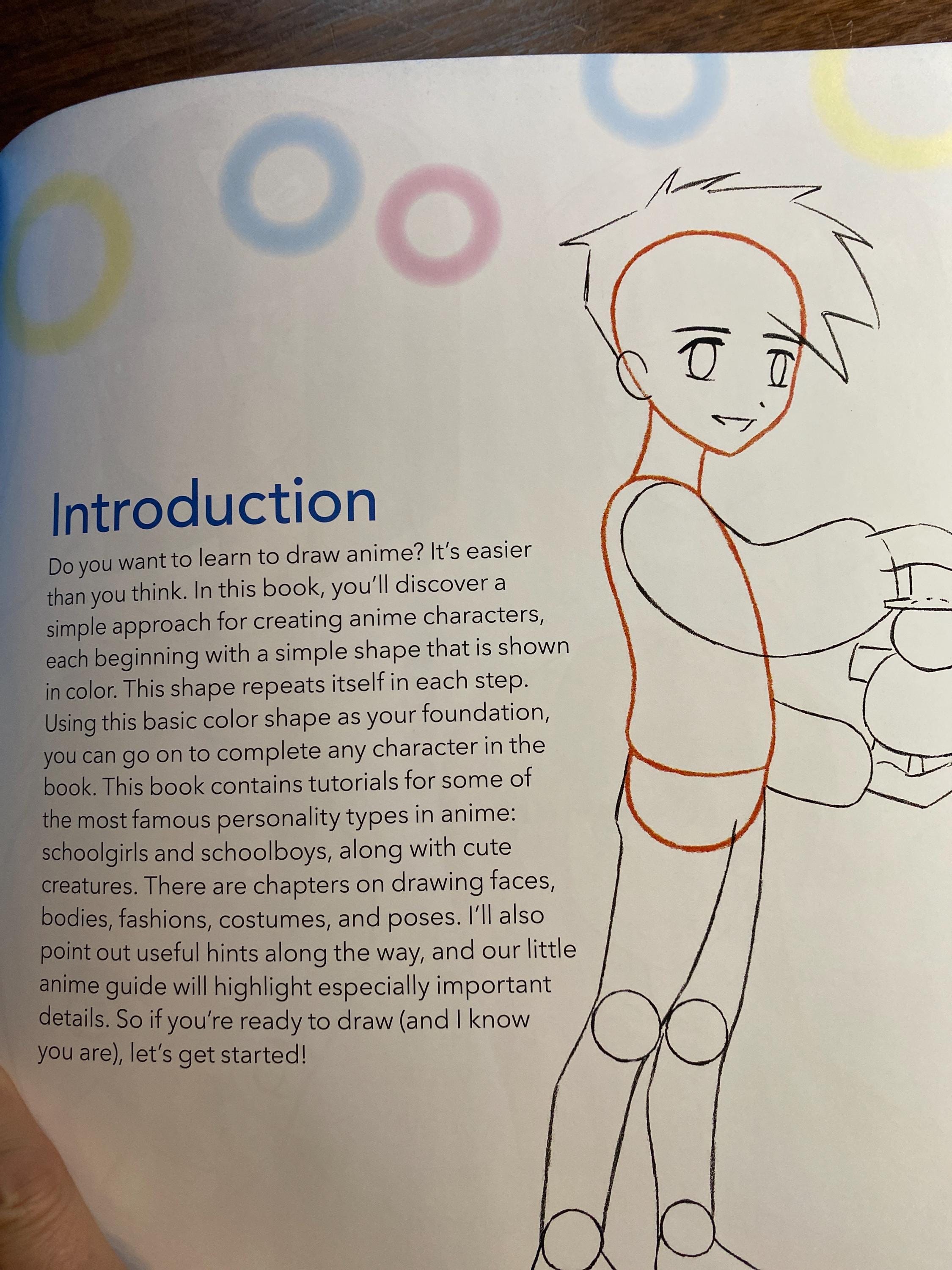 Basic Shape Anime Drawing Anime From Simple Shapes - Game Character - Cartoon ...