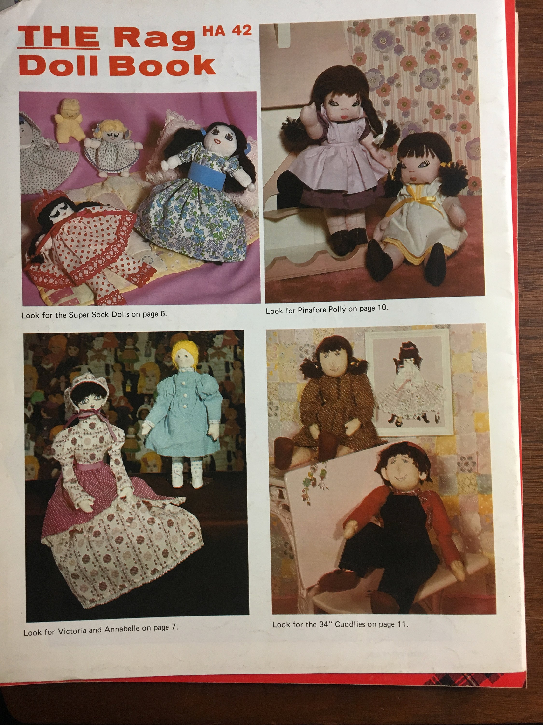 The Rag Doll Book Patterns and Instructions for 12 Soft Cloth Etsy