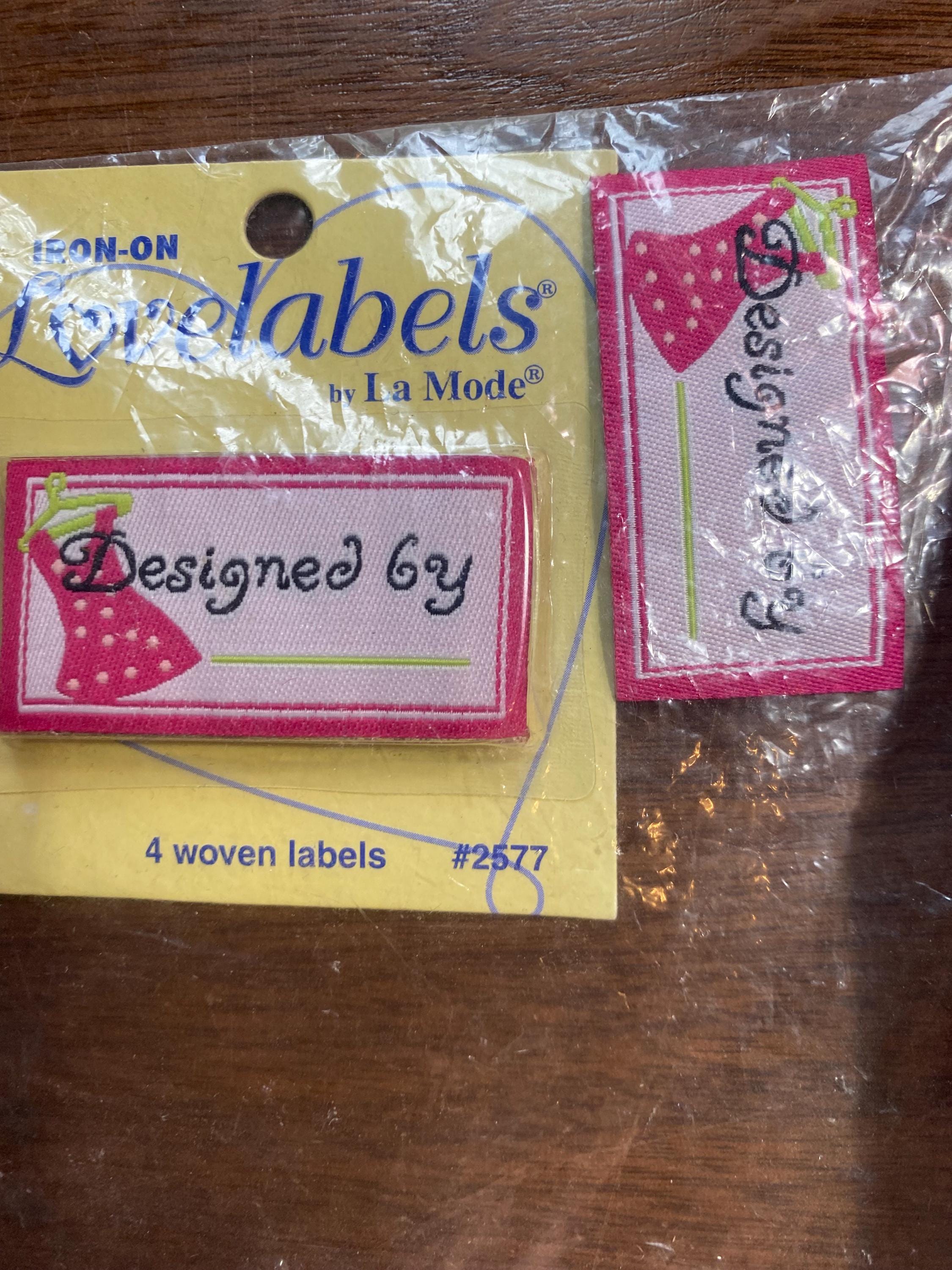 Lot D'étiquettes Thermocollantes Vintage La Mode - "Grandma Made It" - Neuves