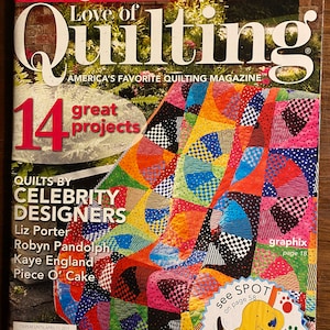 Fons & Porter&#39;s Love of Quilting Magazine March / April 2011  Patterns, Piecing Techniques - Fall&#39;s Finery - Quilting Goes Green