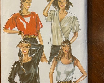 Misses / Damen Trägershirt / Wickelbluse / Shirt Einfachheit New Look 6261 Muster Größe 8 bis 18 - - uncut