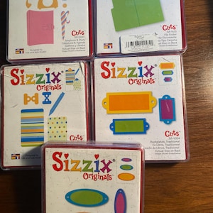 Ex-libris Vormen Pick Sizzix Cuts - Voor walsmachine Provo Craft - papier-, print- en kaarten maken - Rode snijmal origineel / Bigz