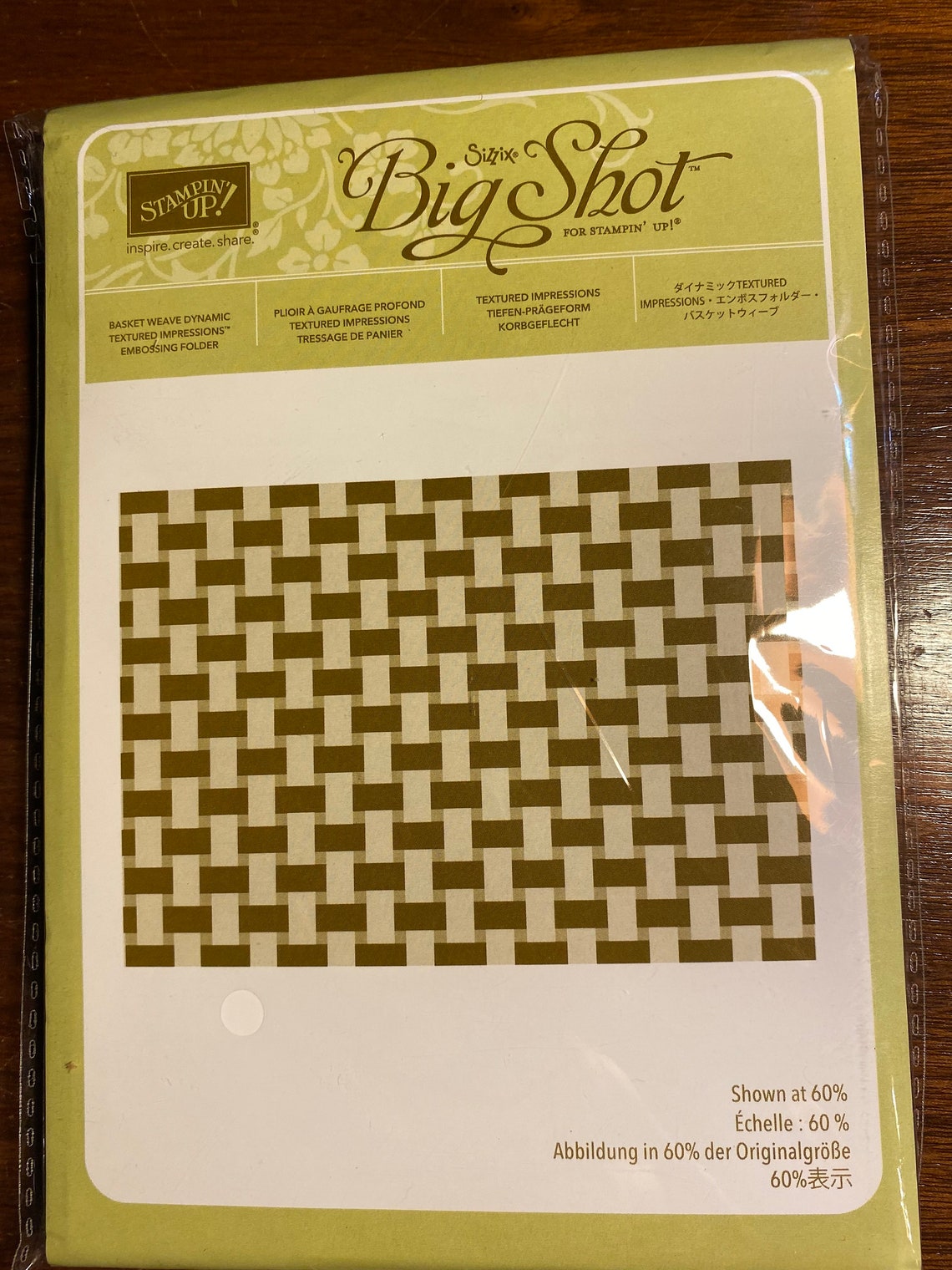 Stampin UP Choose a Textured Impressions Embossing Folder - 4.25" X 5.5 ...