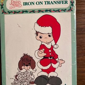 Transferencia de calor navideña de Papá Noel - 1997 - Fácil para principiantes - 473 - 10 x 8 cm (Niños)