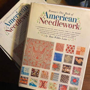 Set Woman&#39;s Day Book of American Needlework - And Box of Patterns Instructions - 1963 - Rose Lane -  Techniques / Patterns / Instructions