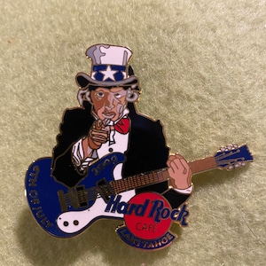 Hard Rock Cafe Lake Tahoe Pin - Choose between Uncle Same 4th of July 2000 and Guitar 2004 - Colorful Pins