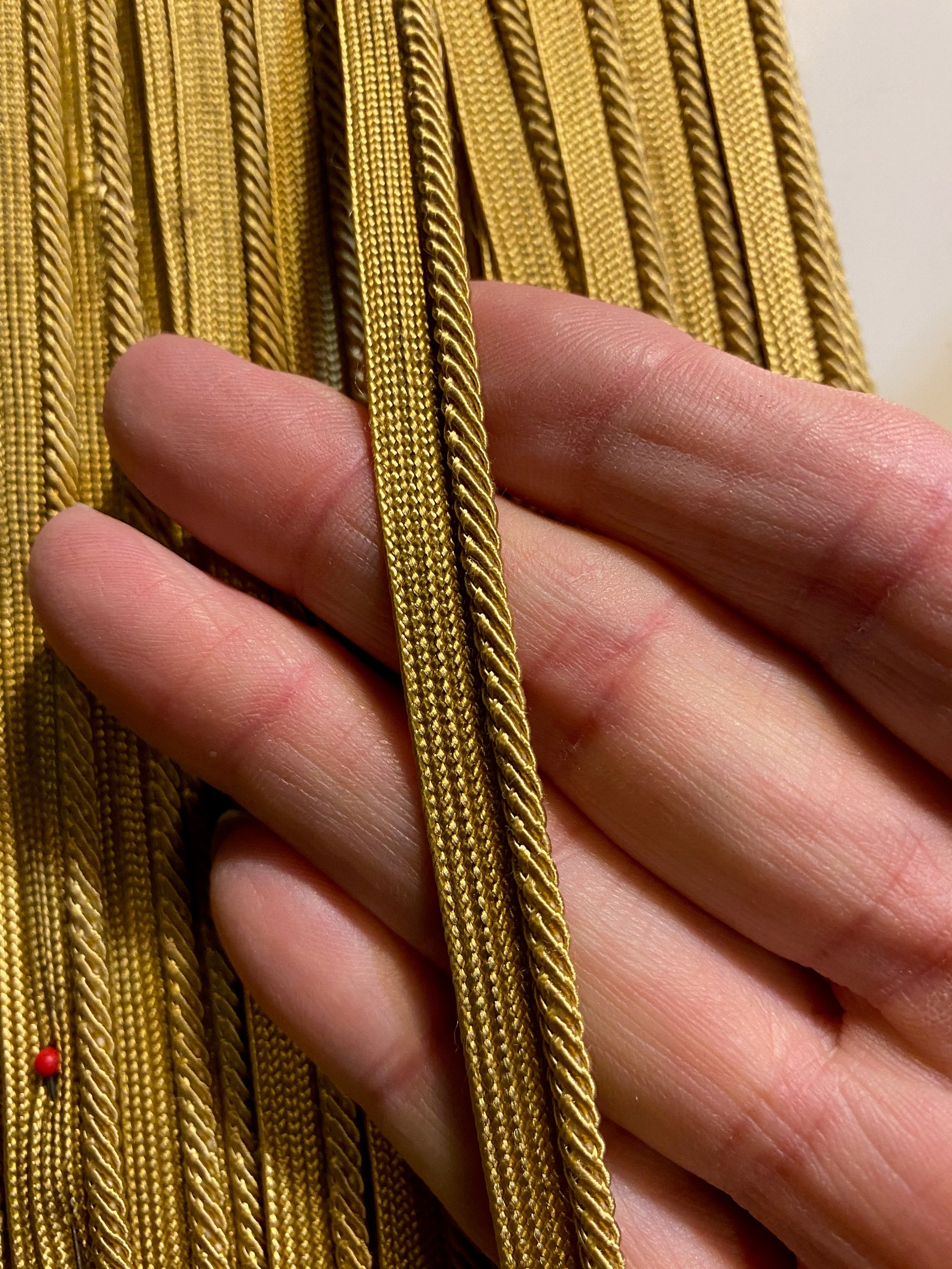 Gold Piping Trim Sewing Supply 3 yards by 3/8 width Etsy