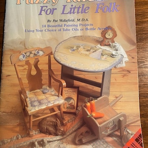 Fuzzy Tales For Little Folk - Tole & Decorative Painting - Pat Wakefield - 14 Designs Folk Art - Technique - Plaid 8556 - 1991 - Instruction