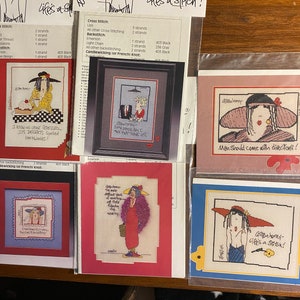 Listen Honey Life's A Stitch - Humorous Sayings - Counted Thread Cross Stitch Chart - Ruth Maloney - Twisted Threads - Choose Cartoon 1990s