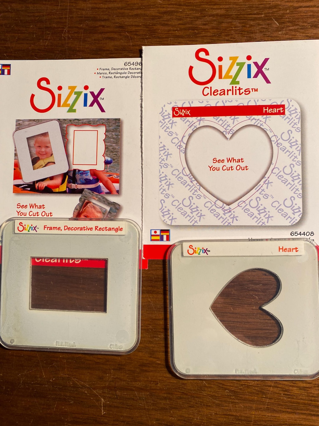 Sizzix Frame Frame Square, Heart Pick Sizzix Clearlits - for Roller Machine ...