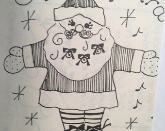 Jingle barba - Babbo Natale modello per cucire di Natale tutti i giorni - Vintage 1981