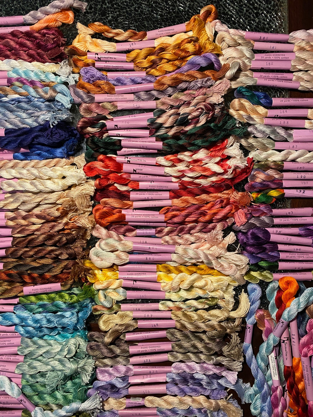 Overdyed Specialty Embroidery Thread Floss Needlepoint, Cross Stitch